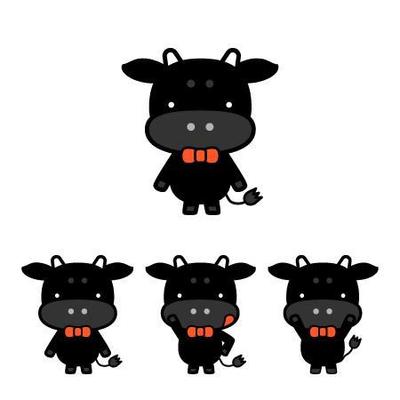 牛のキャラクターデザイン