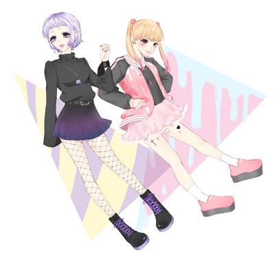 今時の女の子イラスト