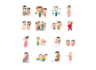 【Work】ふれあい素材集プリント&イラスト3000のイラスト