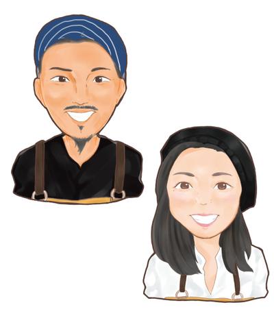 名刺似顔絵制作
