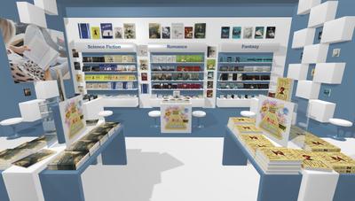 3D ECサイト (本屋)