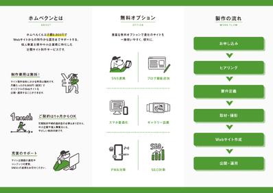 ホームページ制作会社のパンフレットデザイン