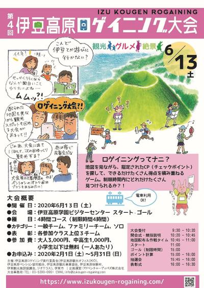 スポーツイベント（地図読み/ロゲイニング大会）のチラシ作成