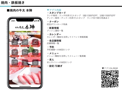 焼肉屋の店舗アプリ