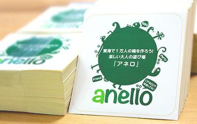 anello「アネロ」ロゴマーク、ステッカー作成