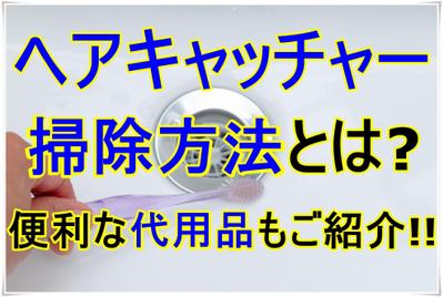 洗面台のヘアキャッチャーの掃除方法とは??代用品で掃除が楽になる?!