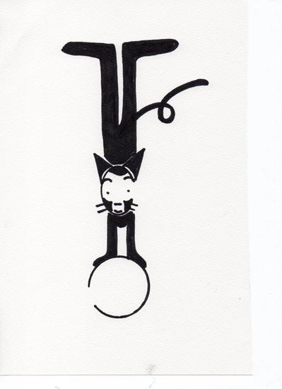 さかだちするくろねこ