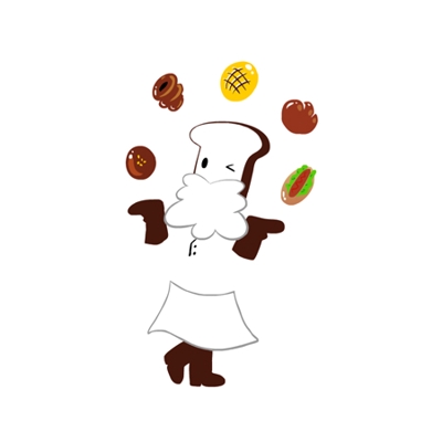 パン屋のマスコットキャラクター