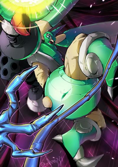 自主制作ファンアート（二次創作）デジモン：vsラピッドモン