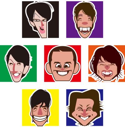 キャラクターテイストの似顔絵