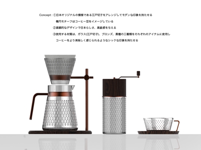 ドリップコーヒー用品のデザイン