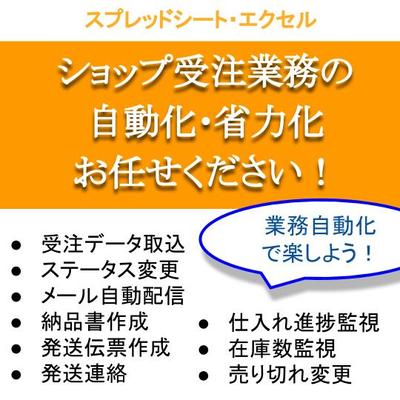 RMS制作：ECショップ向け業務自動化サービス（商品管理、受注管理）