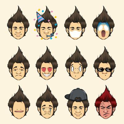 似顔絵スタンプ