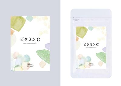 ビタミン剤パウチシールデザイン