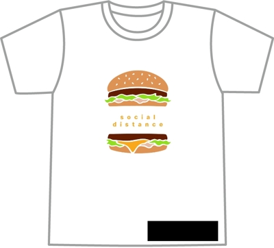 大手ハンバーガーチェーンのキャンペーンTシャツデザイン