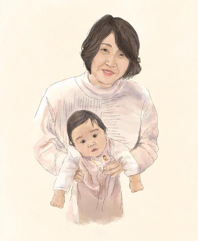 母の日のプレゼント「おばあちゃんと孫」