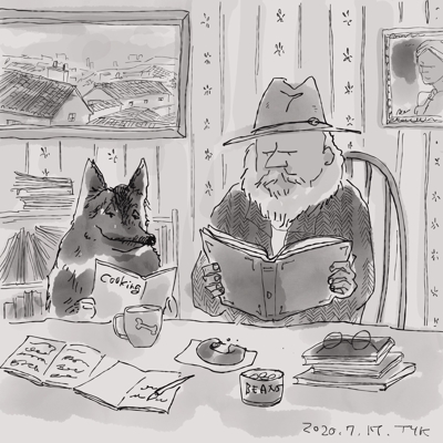 犬と老人