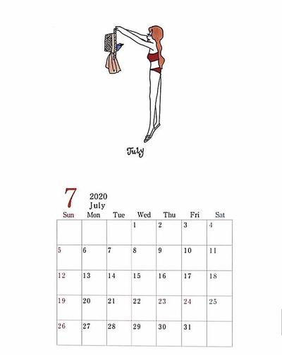 July カレンダー