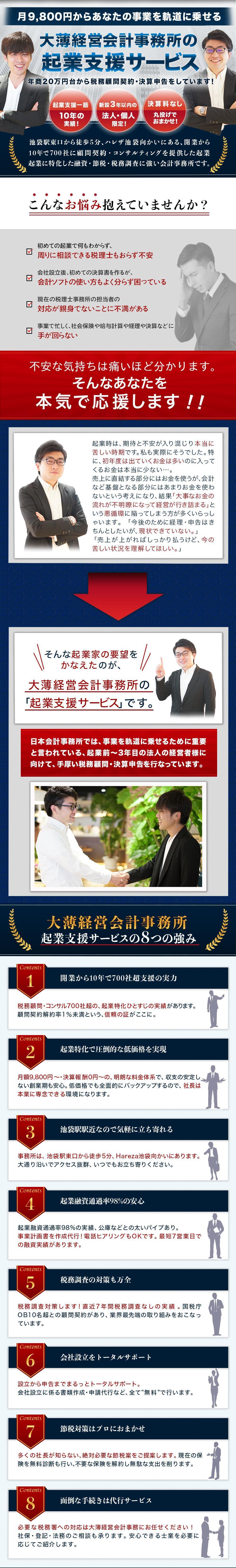 会計事務所のLPを作成（１/２）