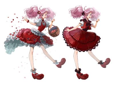 少女のキャラクターデザイン
