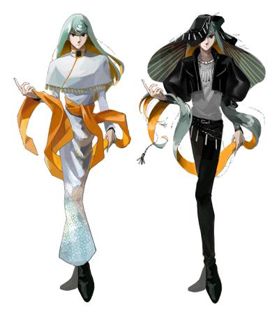 青年のキャラクターデザイン
