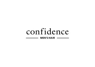 男性専用美容室 confidence -MEN'S HAIR-のロゴデザイン 