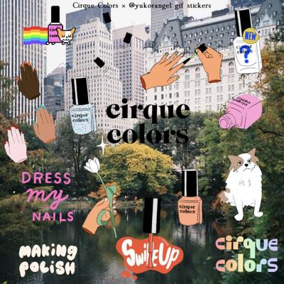 "Cirque Colors"インスタグラムGIFスタンプ