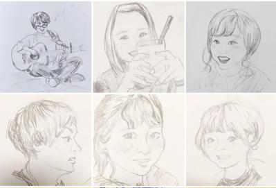 【似顔絵】モノクロ