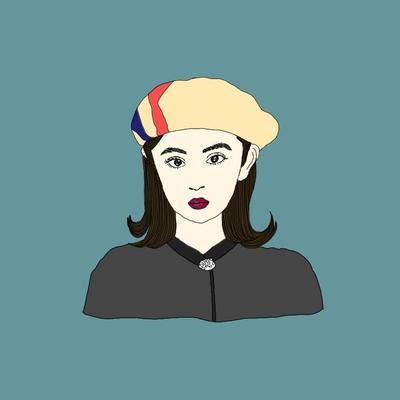 ファッションモデルのイラスト制作