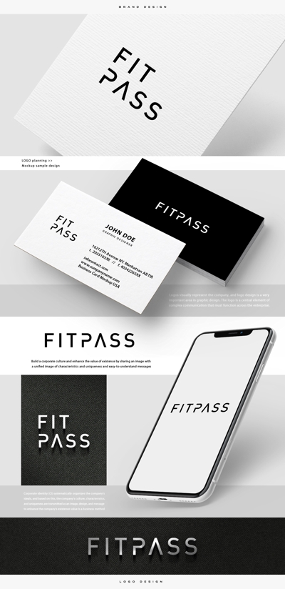 フィットネスのマッチングサイト「fitpass」様ロゴデザイン制作