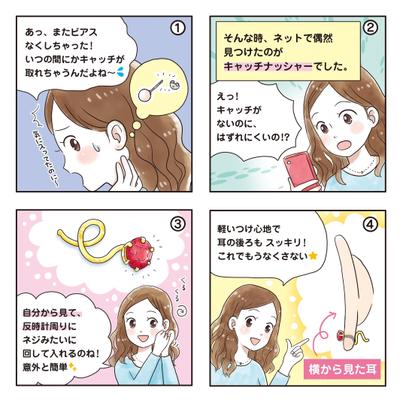 アクセサリーサイトの販促イラスト