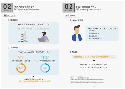時間管理アプリ画面のUIデザイン