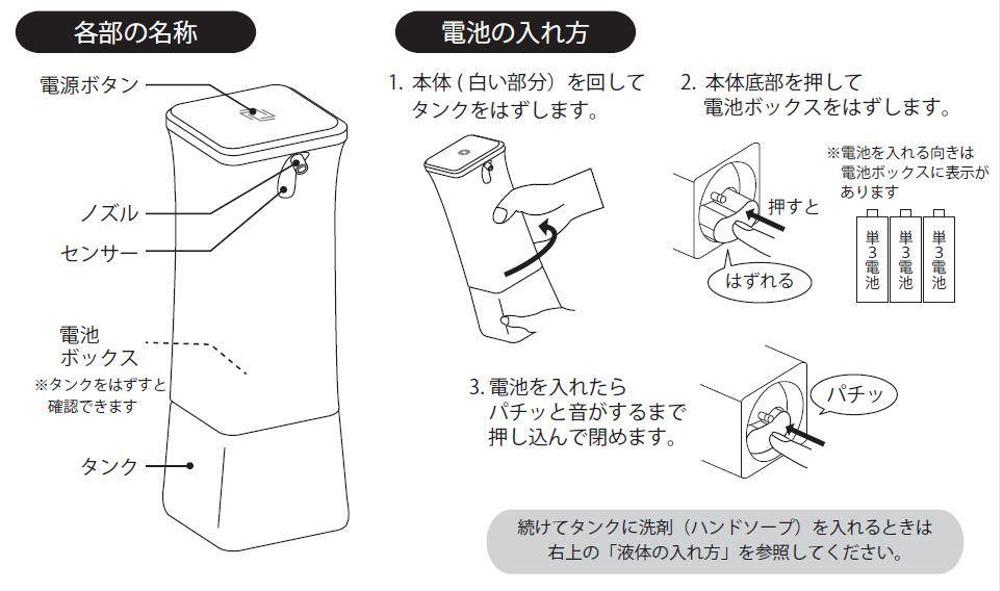 ソープディスペンサーの取扱説明書 ポートフォリオ詳細 Akane S タスク 作業 クラウドソーシング ランサーズ