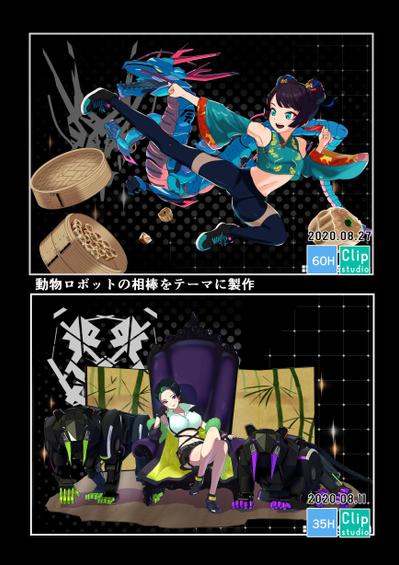 キャラクター+ロボット