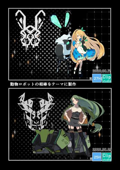 キャラクター+ロボット