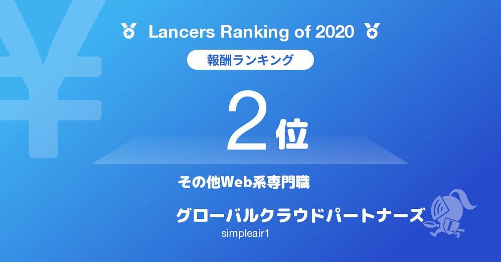 ☆2020年WEB系専門職部門表彰☆