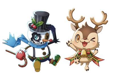 クリスマスイベント用キャラクターデザイン