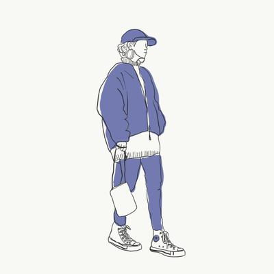 メンズルック女子イラスト