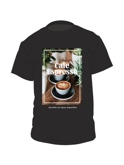 カフェの制服Tシャツ【サンプル】