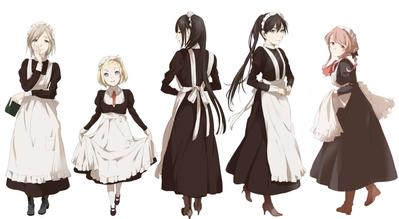 メイドカフェのキャラクターデザイン・イラスト