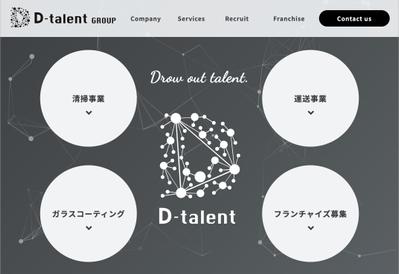 D ~talentGROUP株式会社コーポレートサイト制作