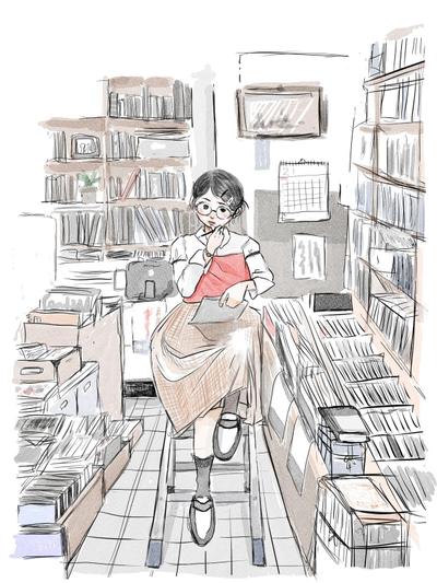 本屋の女の子