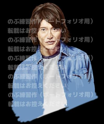 木村拓哉さん　イラスト
