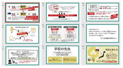 学校教育について思うことをまとめたスライド作成