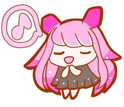 LINEスタンプ　ウミウシの女の子