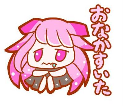 LINEスタンプ　ウミウシの女の子