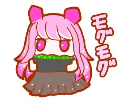 LINEスタンプ　ウミウシの女の子