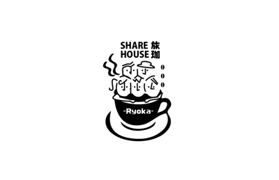 カフェ＆シェアハウスのロゴ制作