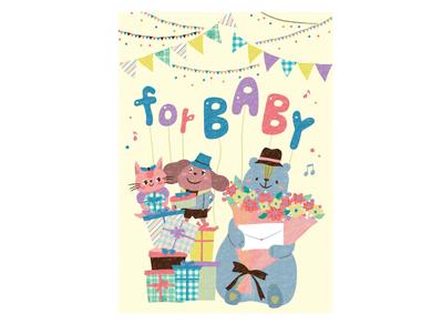 【Work】出産祝いカタログの表紙イラスト