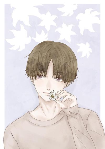 白いユリの男の子